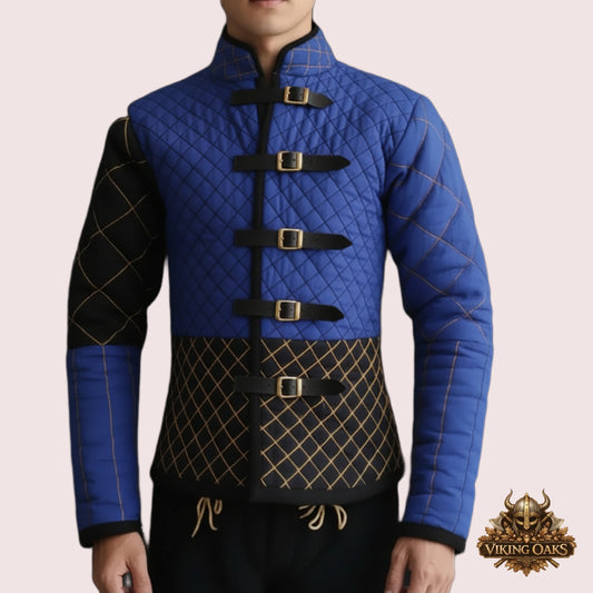 Medieval gambeson with long sleeves in various sizes and custom options