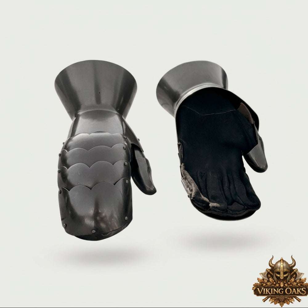 Premium medieval hourglass gauntlets for stage and Halloween events