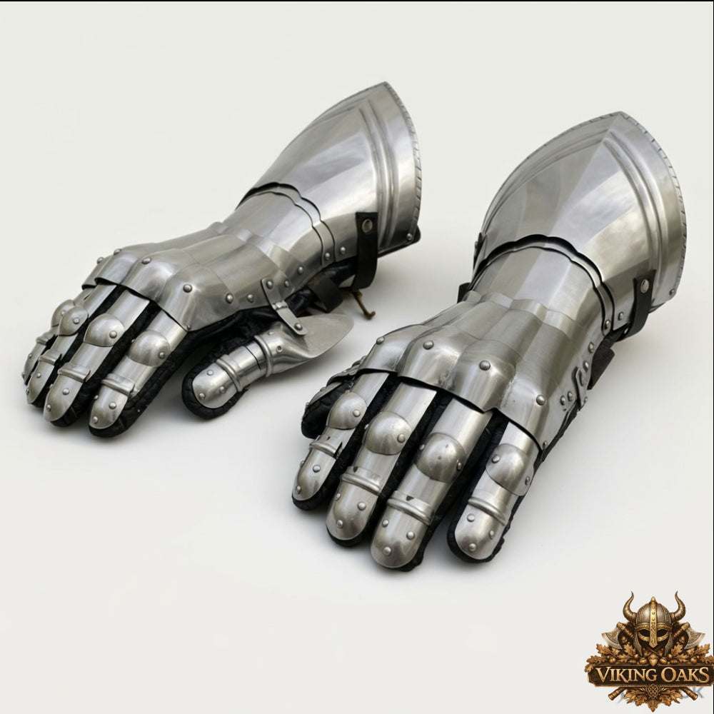 Heavy Duty Steel Gauntlets SCA Battle Ready Medieval Protective Gear