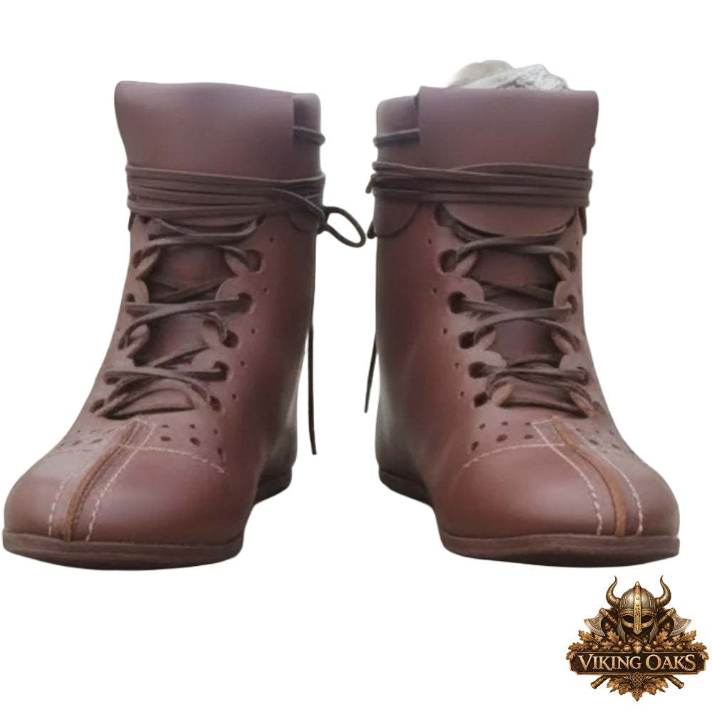 Handcrafted Rustic Leather Footwear for Roman Cosplay