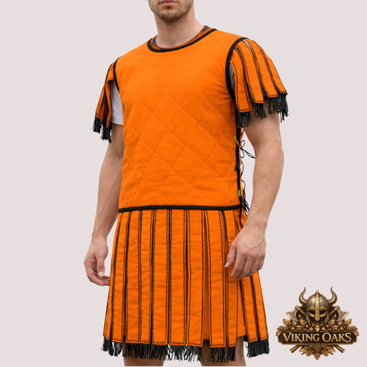 Quilted Knight Armor Padding – Medieval Gambeson for LARP, Cosplay & Reenactment