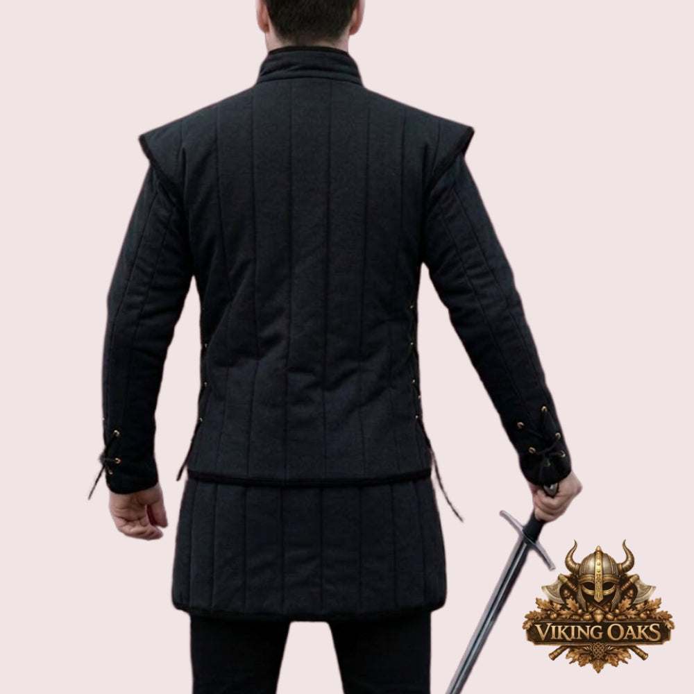 Quilted Renaissance Faire Gambeson made of 100% cotton for medieval knight armor coat