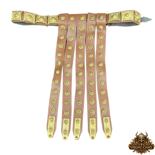 Ancient Roman Cingulum Belt – Handmade Leather Armor for Reenactment, LARP & Cosplay