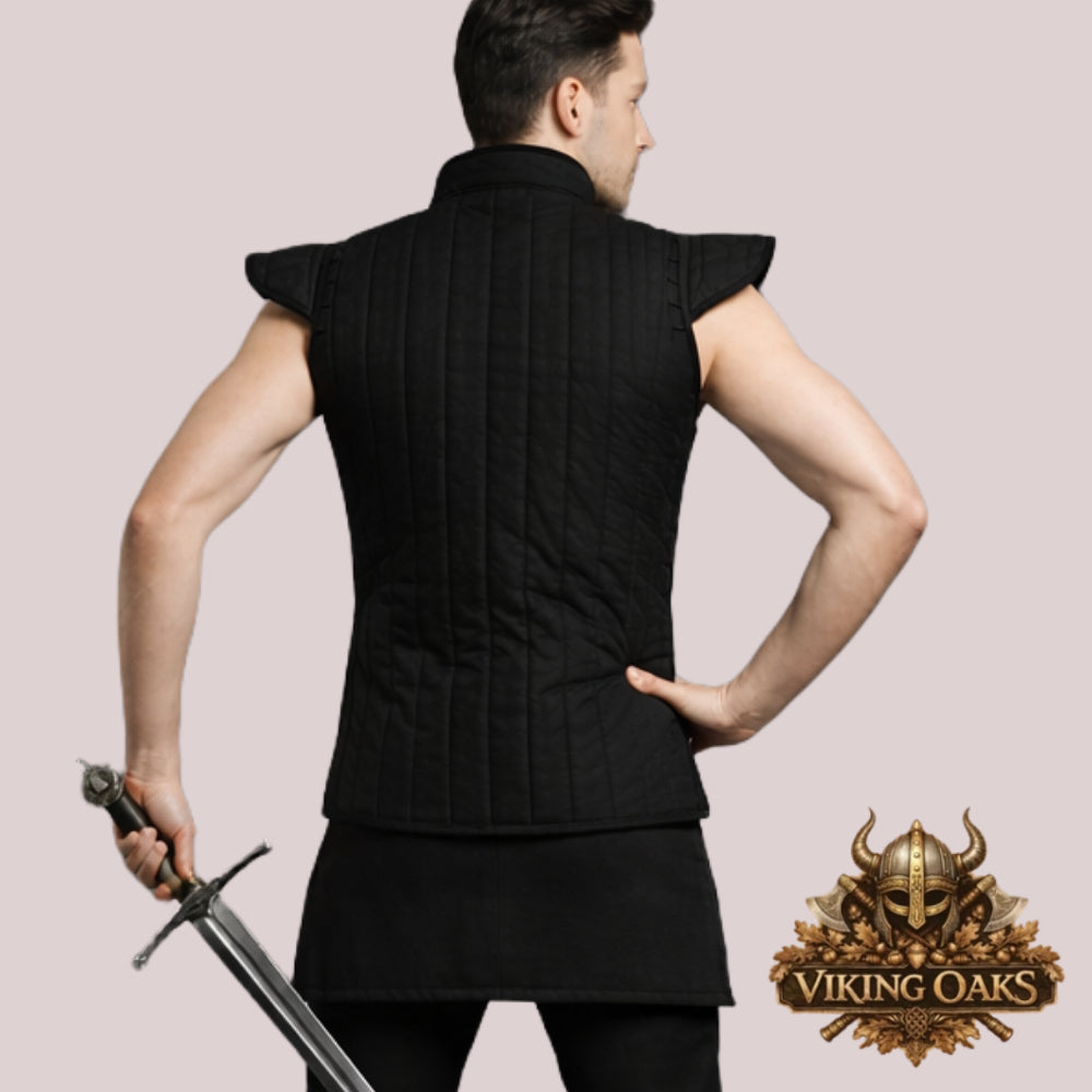 Sleeveless Gambeson Vest β Medieval Padded Armor for Cosplay & LARP