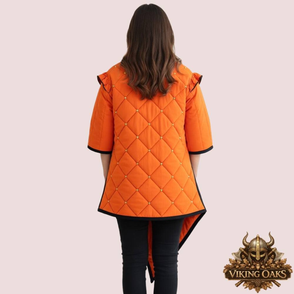 Medieval Gambeson Jacket made of 100% cotton for LARP, cosplay, and Renaissance faire with various sizes available
