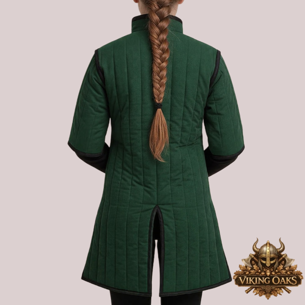 Ren Faire Gambeson Costume Medieval Padded Armor Jacket LARP Outfit
