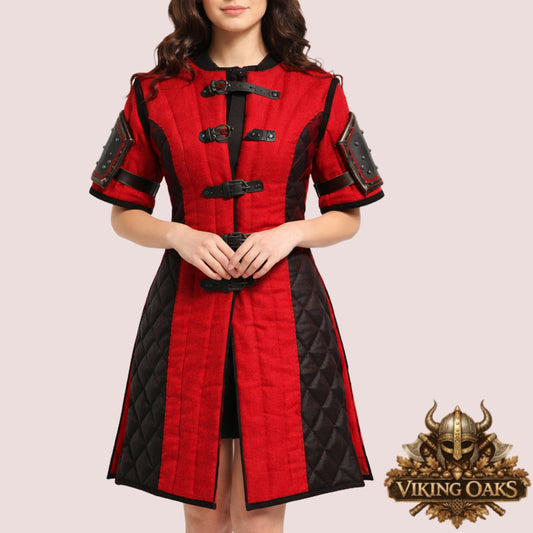 Custom Medieval Padded Armor fantasy gambeson for cosplay and LARP in various sizes and 100% cotton fabric