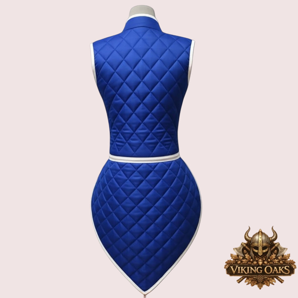 Sleeveless Witcher Renaissance Gambeson with Skirt