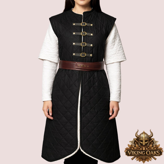 Medieval Gambeson Jacket padded cotton armor for LARP and cosplay in various sizes