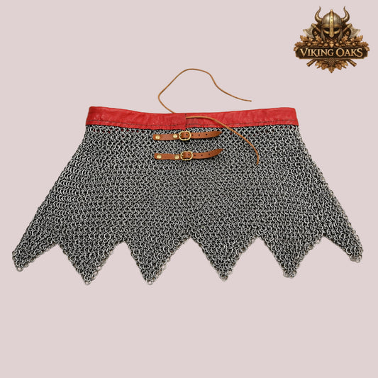 9MM Chainmail Skirt Mild Steel Flat Riveted Rings – SCA HMB Medieval Armor for Events