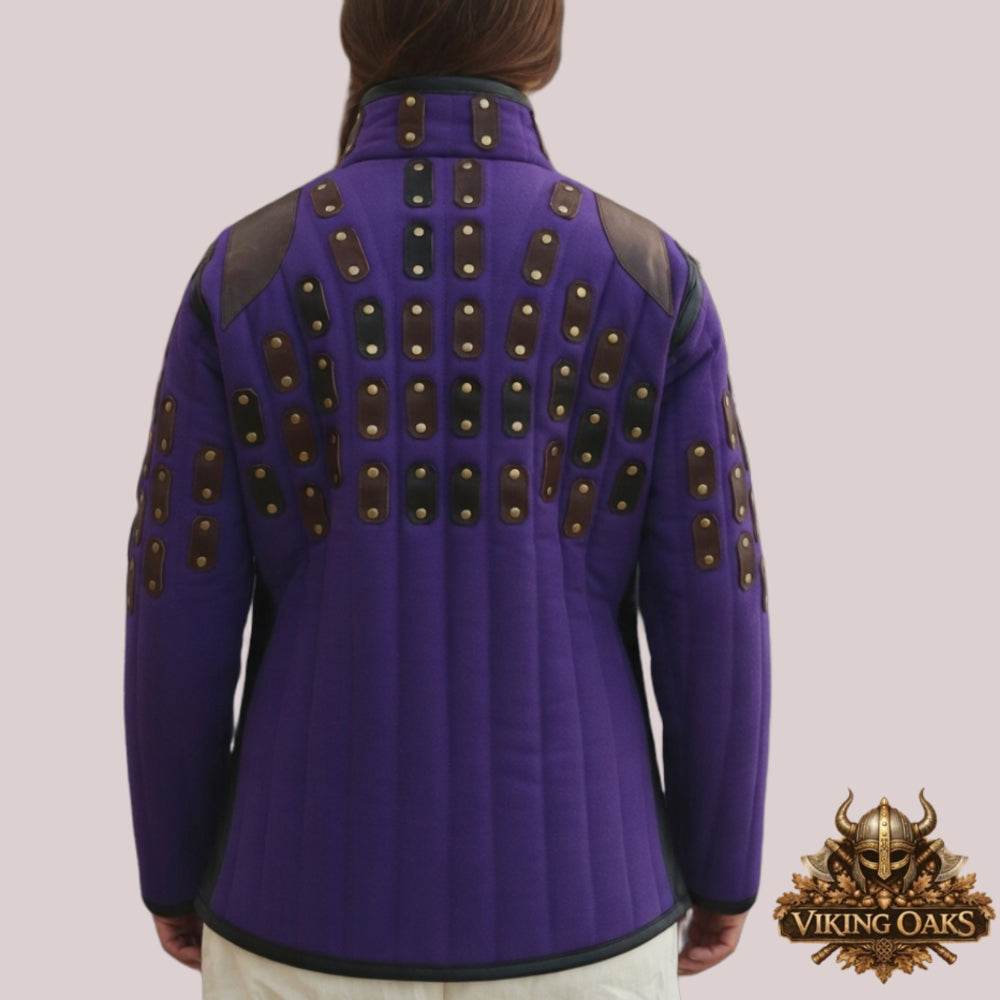 Medieval quilted cotton gambeson jacket for knight armor cosplay and reenactments