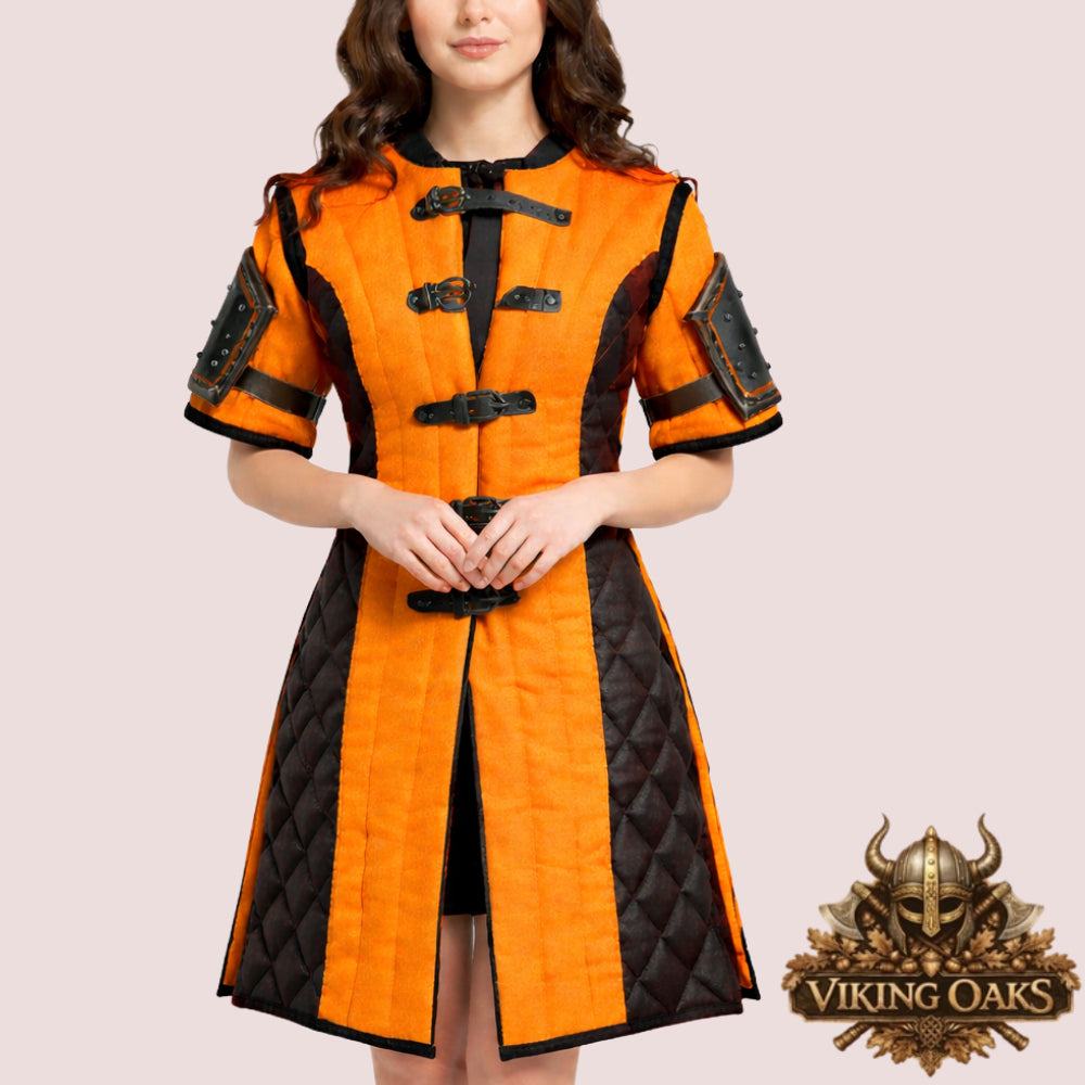 Custom medieval padded armor gambeson made of 100% cotton for cosplay and LARP in various sizes