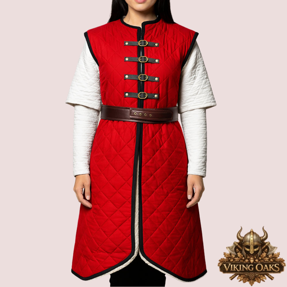 Medieval gambeson jacket padded cotton armor for LARP and cosplay in various sizes