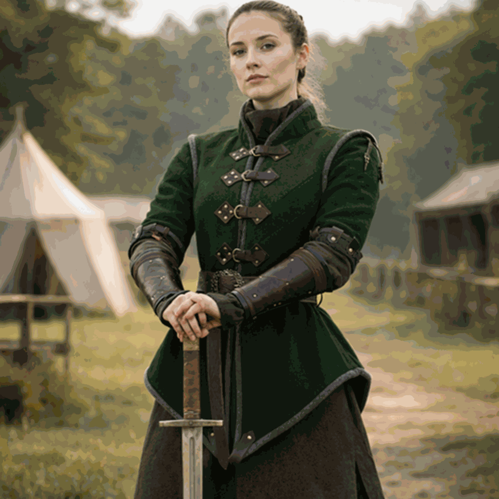 Women Gambeson Women Medieval Gambeson Jacket for LARP, Renaissance Fair, Cosplay and Historical Reenactment Costume