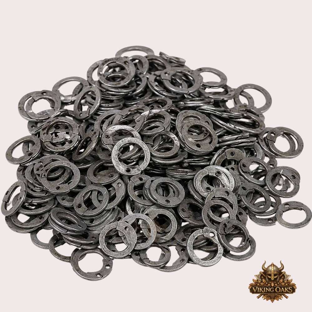 Medieval Chainmail Loose Rings for Viking Knight Armor LARP Cosplay Chain Mail Crafting