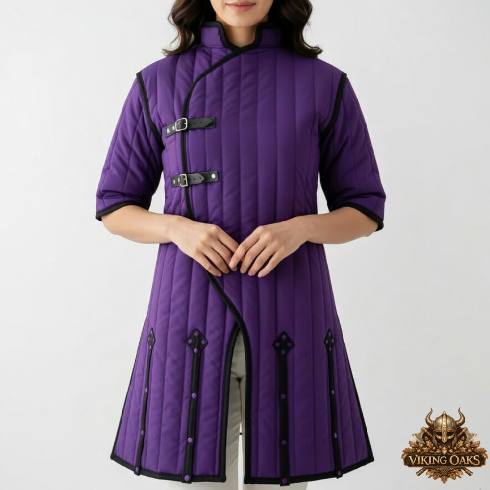 Ren Faire Gambeson Costume Medieval Padded Armor Jacket LARP Outfit