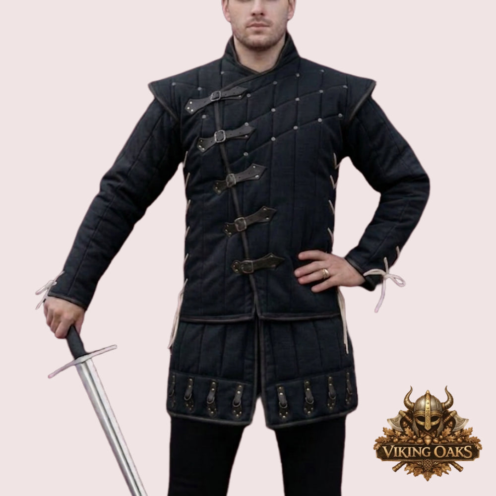 Renaissance Faire Gambeson | Quilted Medieval Knight Armor Coat
