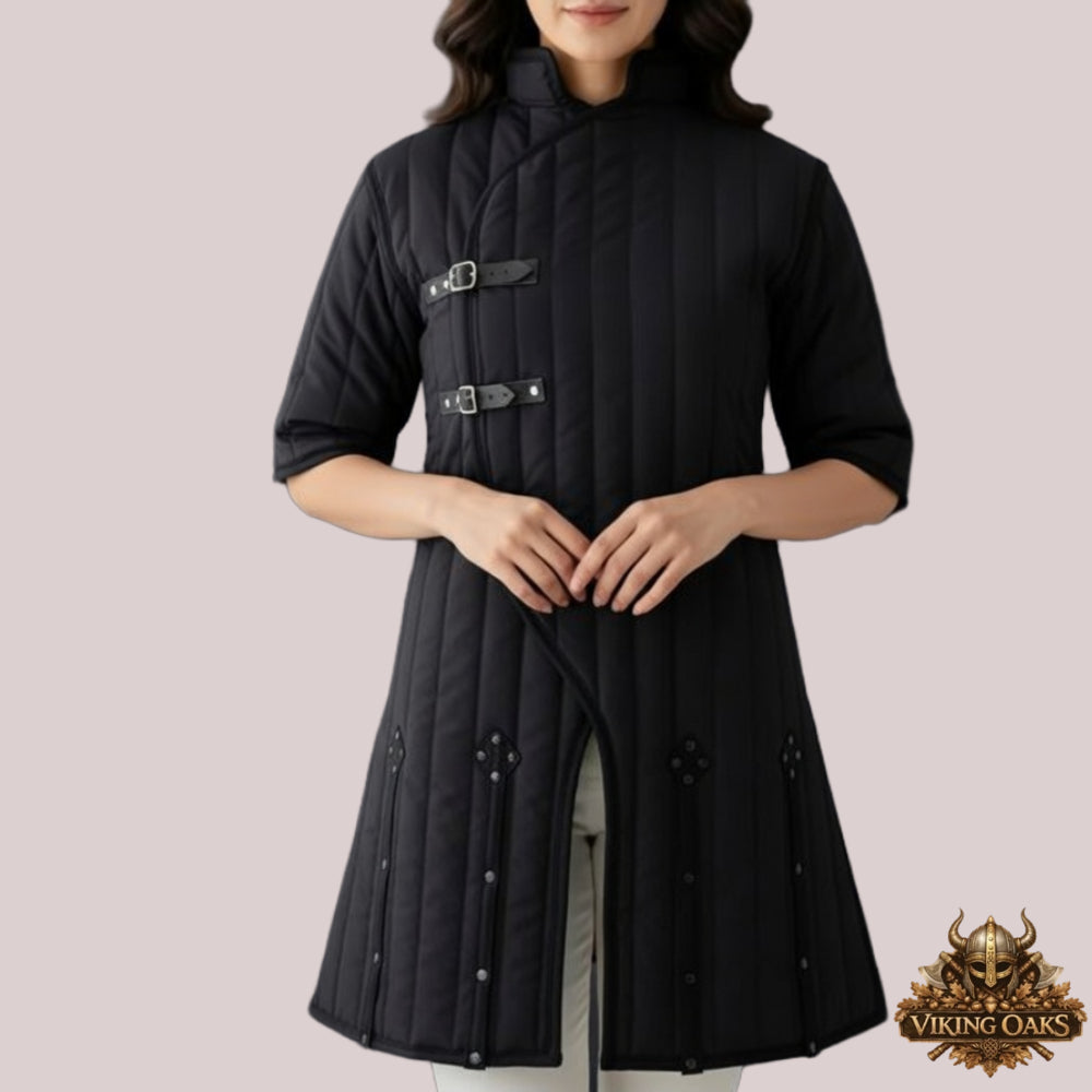 Ren Faire Gambeson Costume Medieval Padded Armor Jacket LARP Outfit