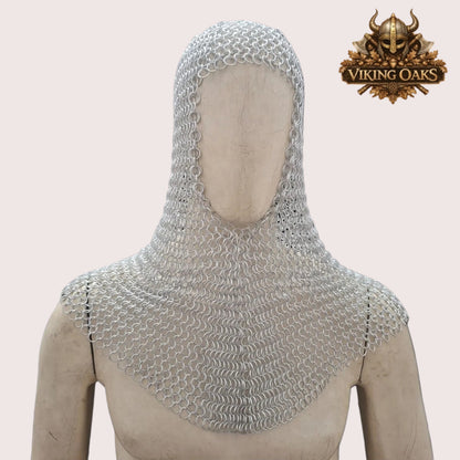 Aluminum Chainmail Hauberk 9MM Round Ring Medieval Armor Ren Faire Event Costume