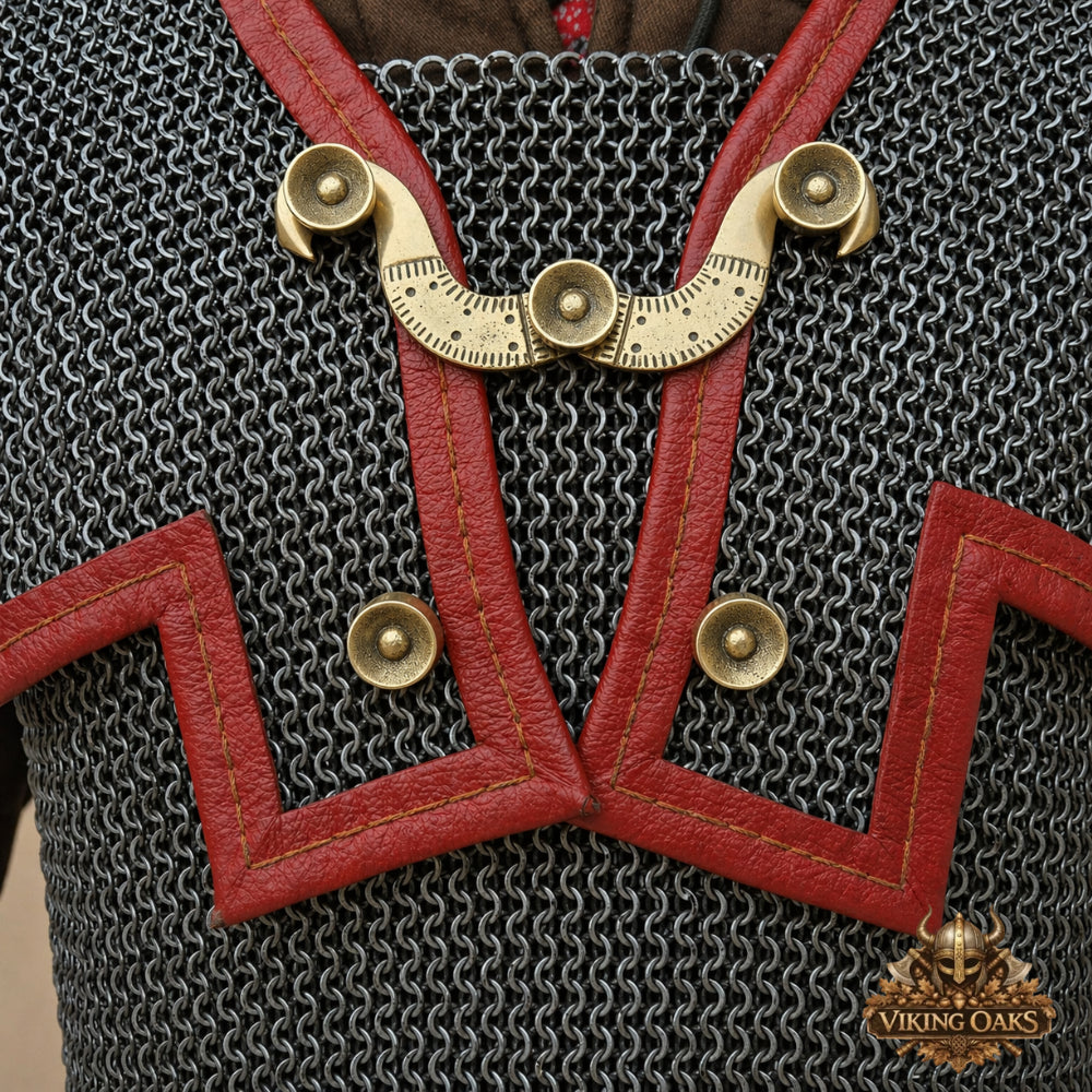 Roman Lorica Hamata 6MM Riveted Chainmail Shirt Reenactment Armor