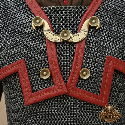 Roman Lorica Hamata 6MM Riveted Chainmail Shirt Reenactment Armor
