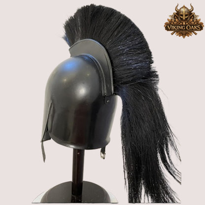 Troy Achilles Helmet – Greek Trojan Warrior Armor from Troy Movie with Display Stand, Gift for Him