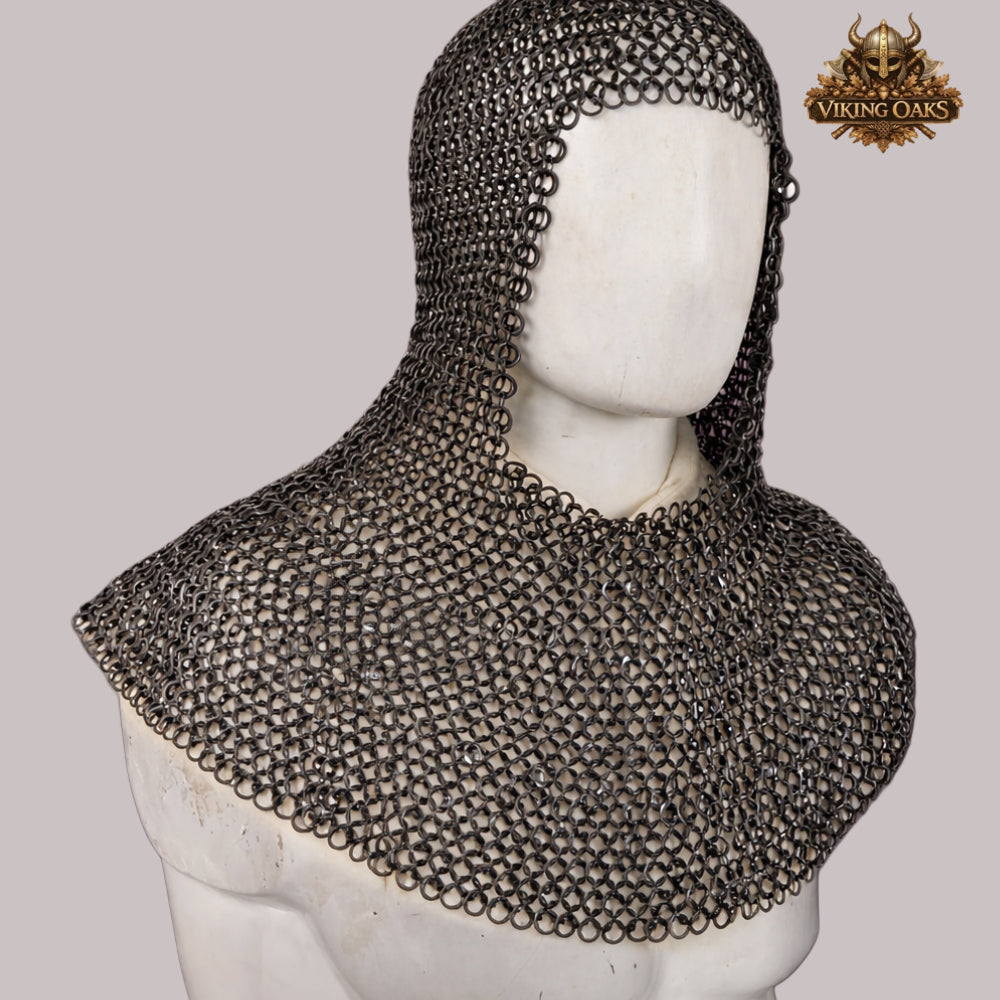6MM Round Ring Chainmail Hauberk Medieval Viking Costume for Halloween Events