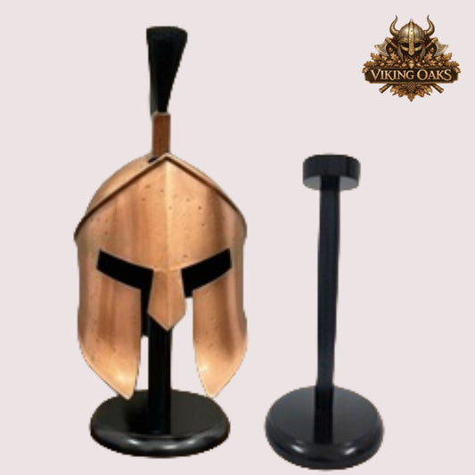 Spartan Helmet – 300 Warrior Costume for Role Play with  Display Stand