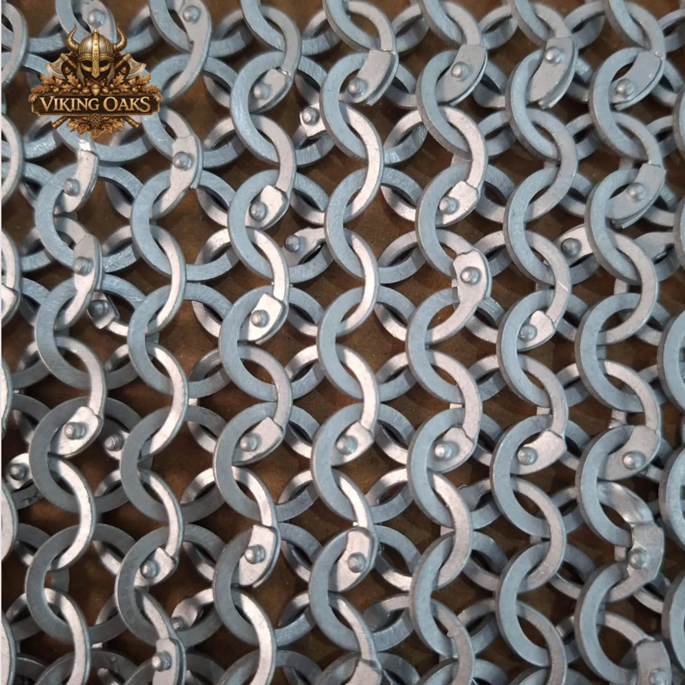 Aluminum Chainmail Coif Ren Faire LARP Viking Costume Halloween Hood
