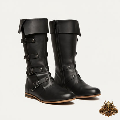 Viking Leather Boots – Medieval Renaissance Renfaire, Theater & Halloween