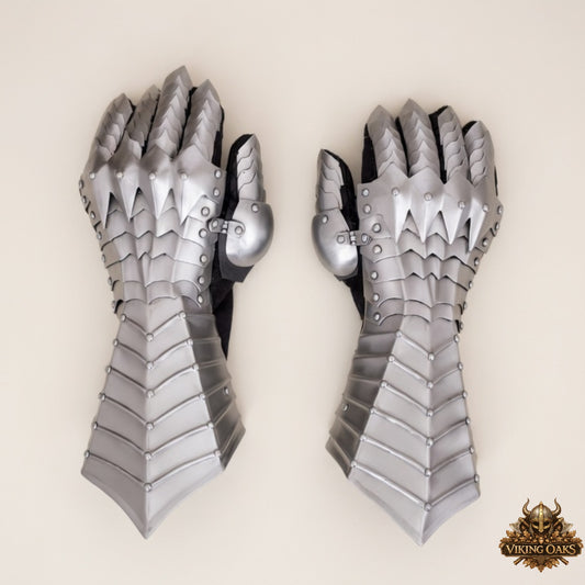 Ringwraith Nazgûl Black Steel Gauntlets – Dark Medieval Armor Gloves | Perfect Gift for Him