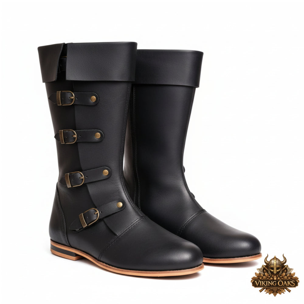 Viking Leather Boots – Medieval Renaissance Renfaire, Theater & Halloween