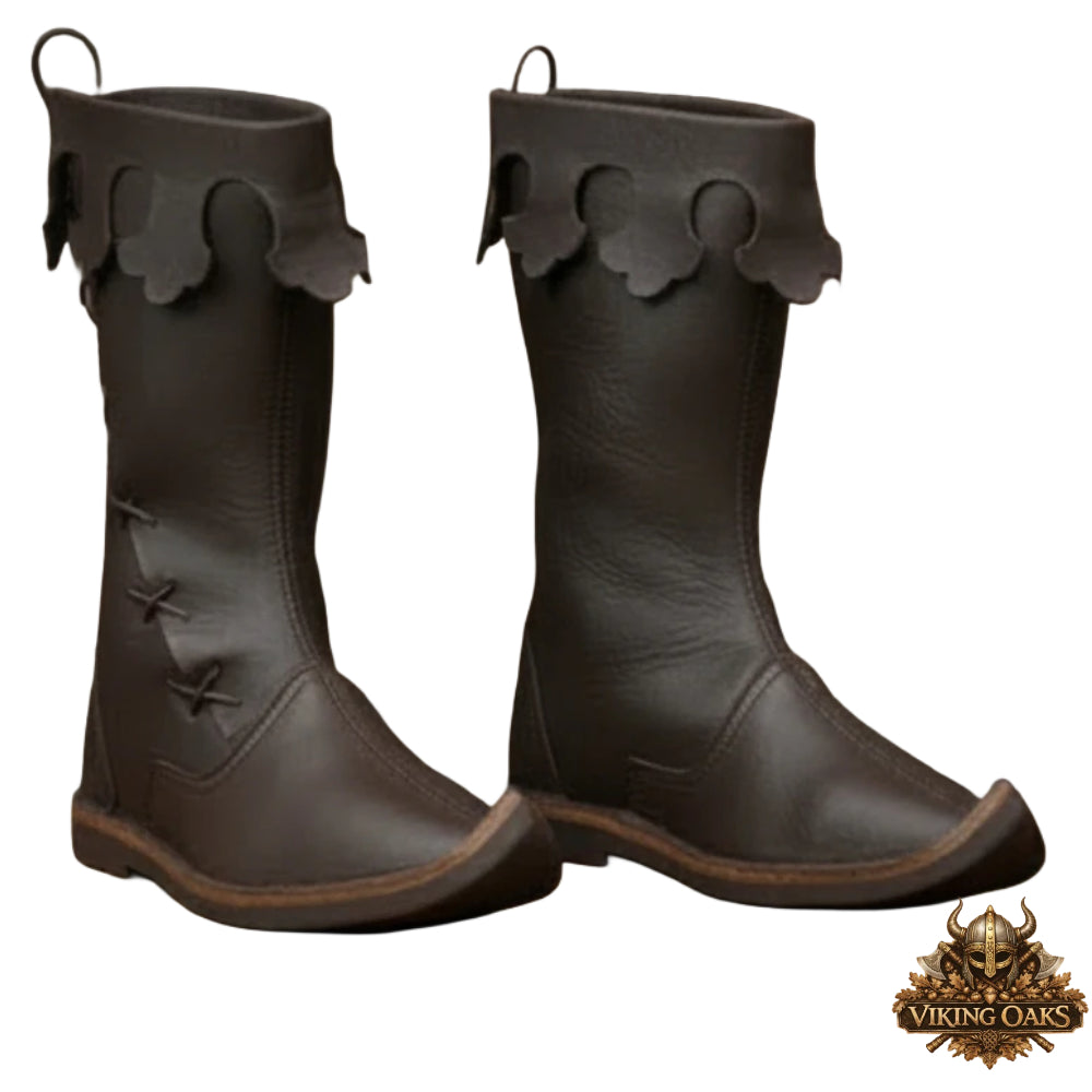Medieval Ren Faire Boots – Renaissance Style Leather Footwear