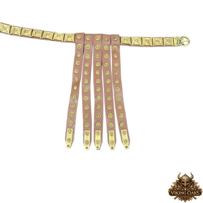 Handmade Roman Legionary Belt - Historical Reenactment Gear Front View