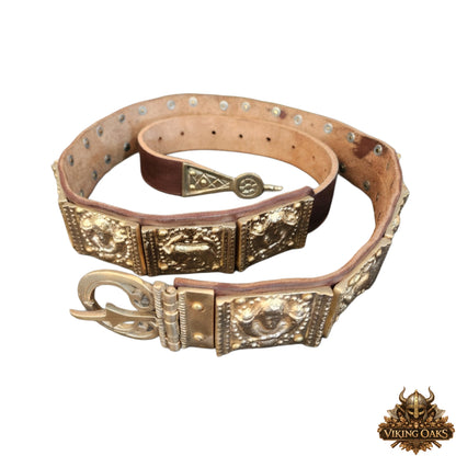 She-Wolf Legion Roman Belt – Brass Cast Reenactment Armor for LARP & Cosplay