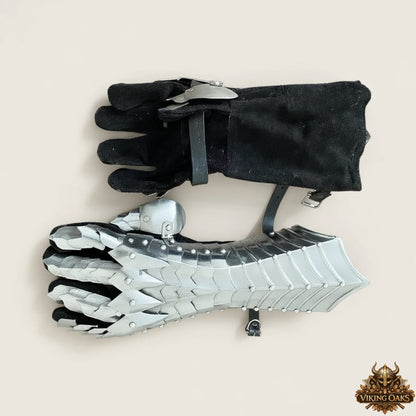 Ringwraith Nazgûl Black Steel Gauntlets – Dark Medieval Armor Gloves | Perfect Gift for Him
