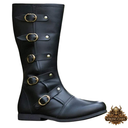 Authentic Period Accurate Viking Leather Shoes for Cosplay and Theater