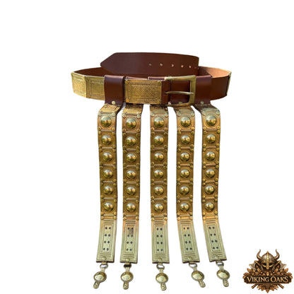 Roman Centurion Cingulum Belt – Leather Legionary Armor for Reenactment, LARP & Cosplay