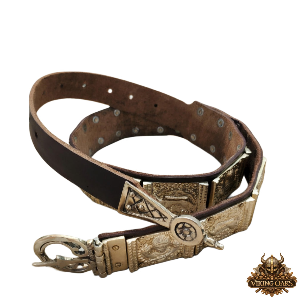 She-Wolf Legion Roman Belt – Brass Cast Reenactment Armor for LARP & Cosplay