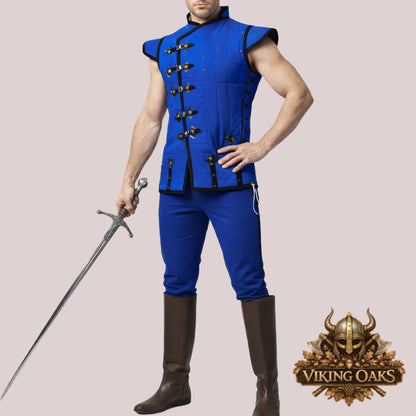Sleeveless Gambeson Vest – Medieval Padded Armor for Cosplay & LARP