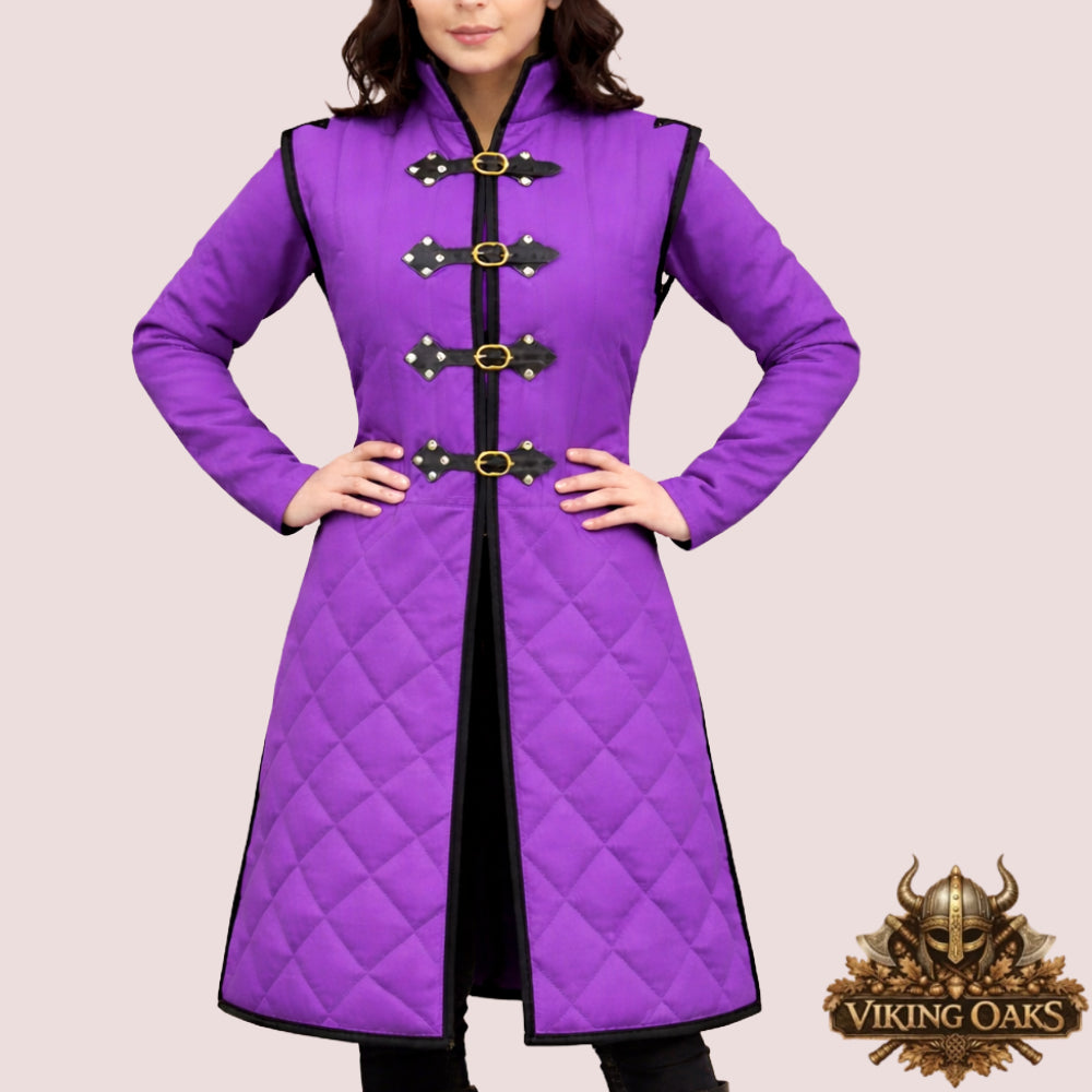 Renaissance Faire Gambeson Costume – Medieval Padded Armor for LARP