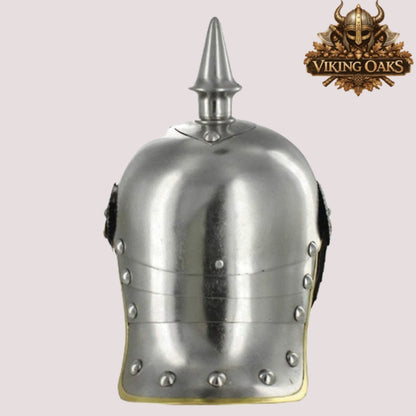 German Pickelhaube Helmet – Steel Spiked Prussian Military Replica Armor