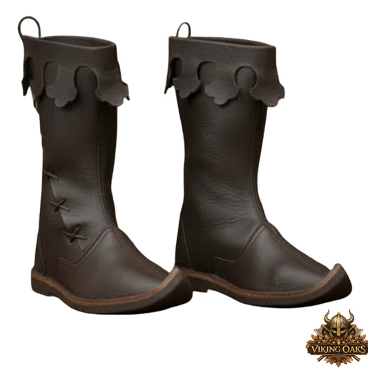 Medieval Ren Faire Boots – Renaissance Style Leather Footwear
