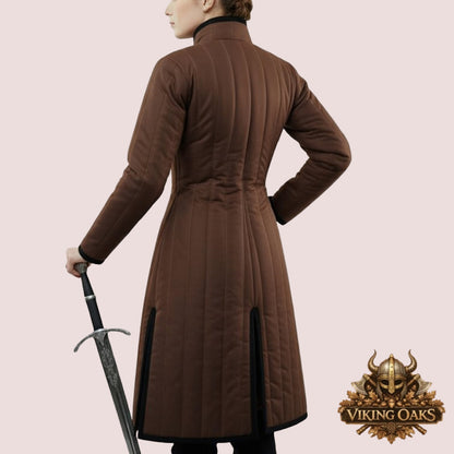 Medieval Gambeson Tunic historical costume outfit with padded design and available sizes