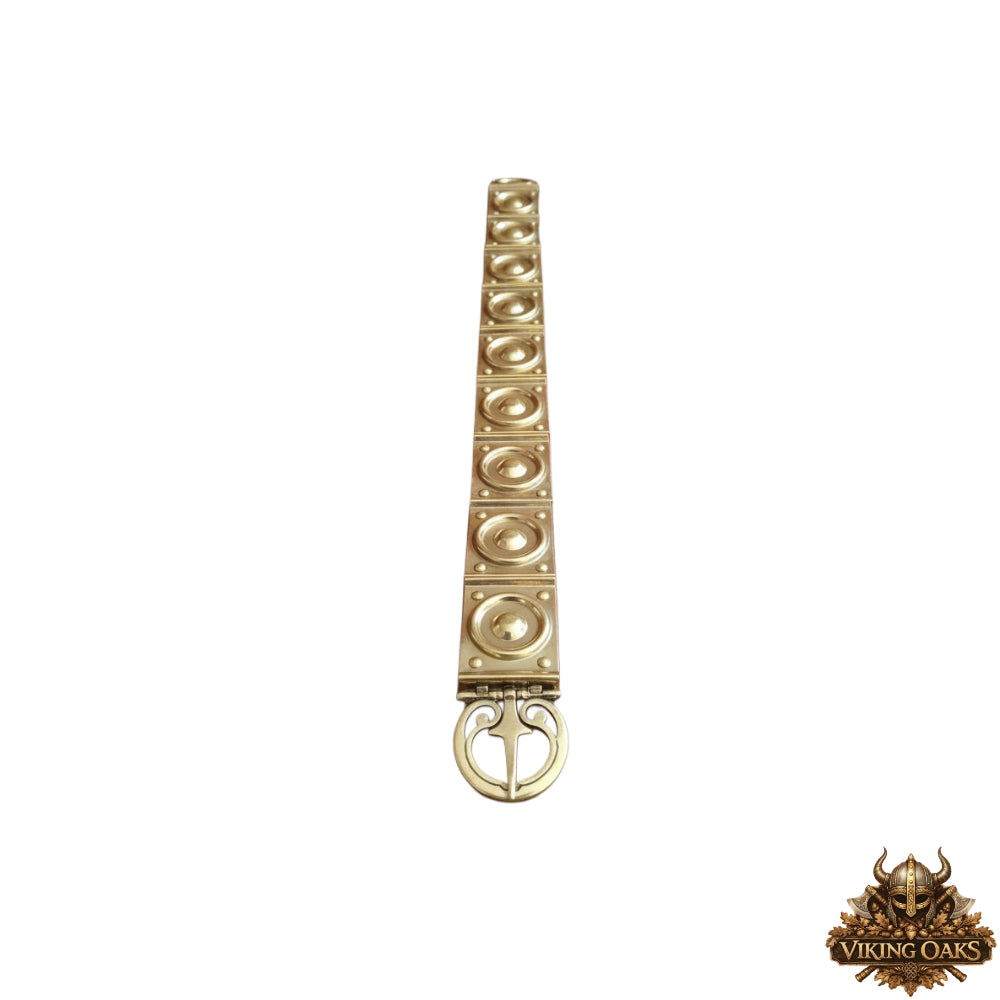 Roman Concentric Stamp Leather Belt – Ancient Reenactment & LARP Costume Accessory