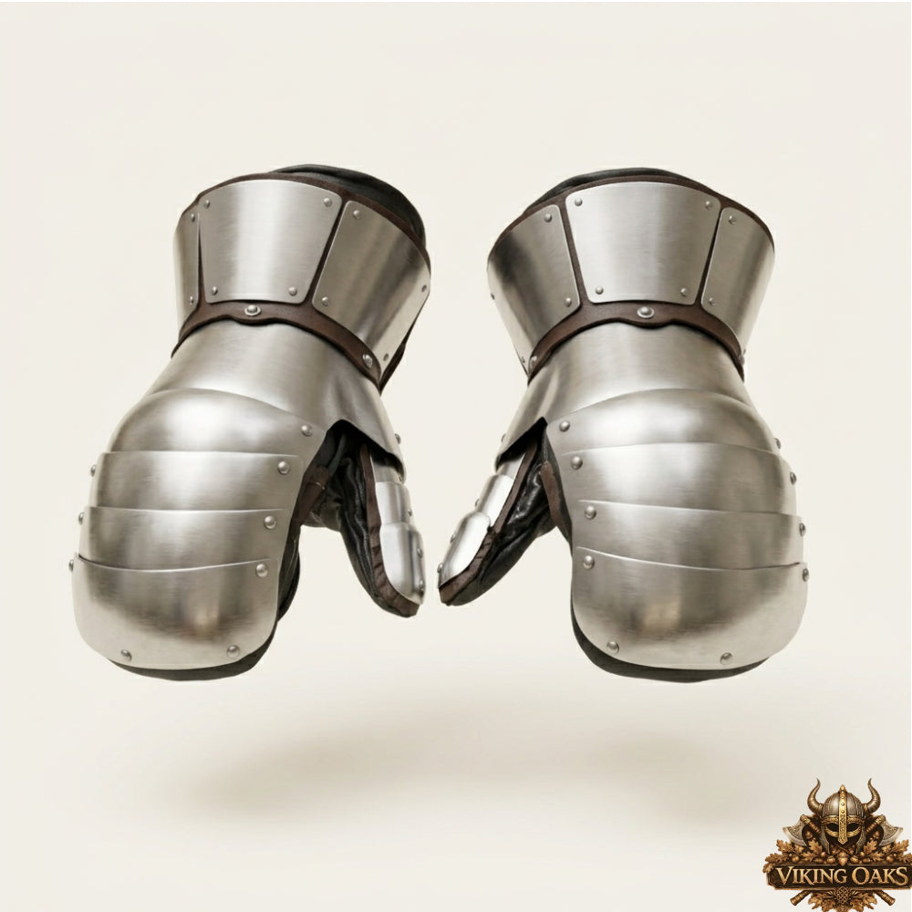 Medieval Steel Gauntlets Armor Gloves Knight Hand Protection Gear
