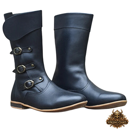 Rustic Medieval Knight Boots Costume Accessories for LARP Events