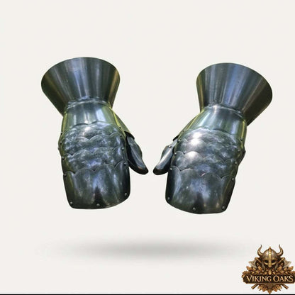 Rustic medieval cosplay armor hand gear by Viking Oaks LLC