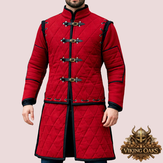 Medieval Padded Knight Jacket – Gambeson Armor for LARP & Cosplay