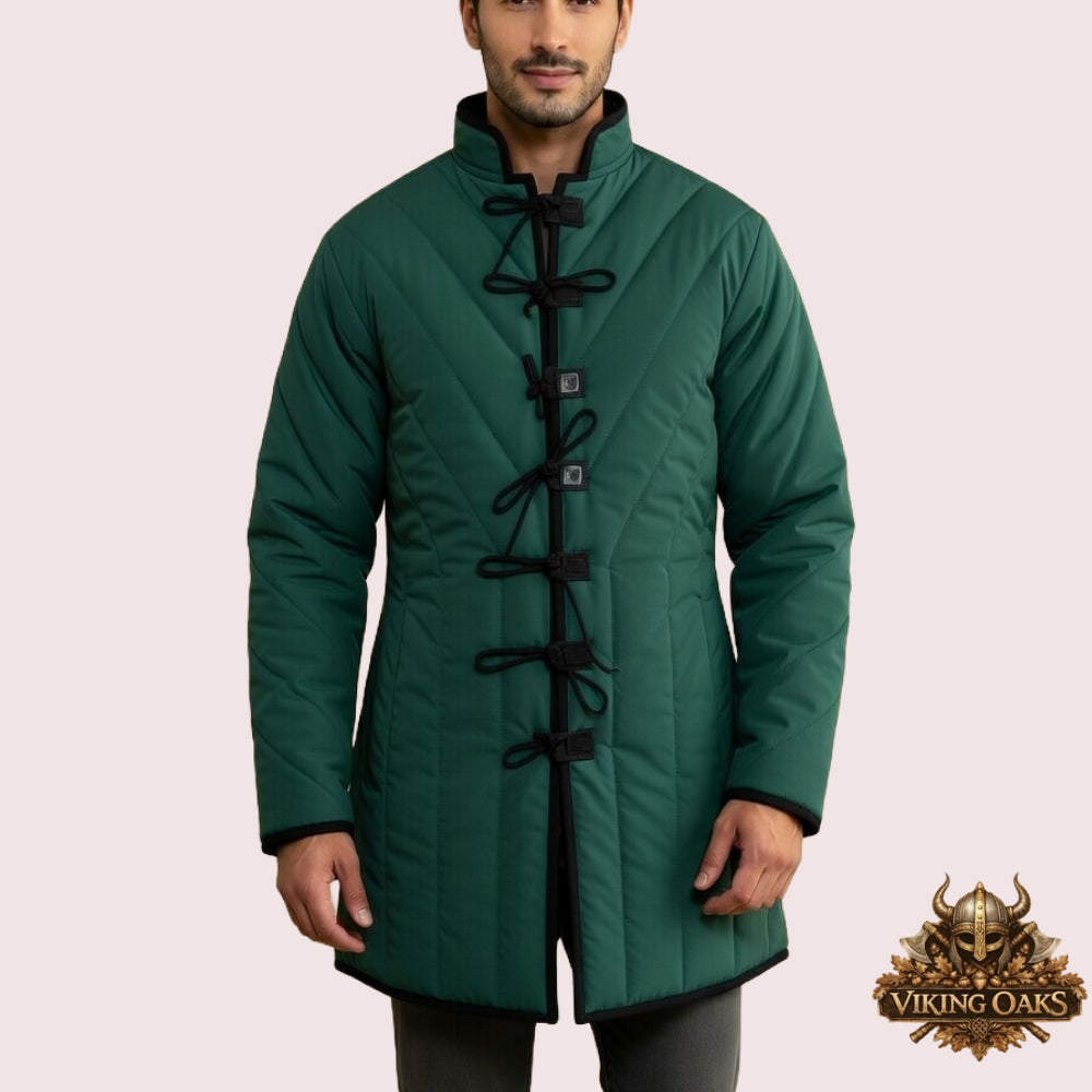 Medieval Padded Gambeson Jacket – Authentic Renaissance Fair Costume – Padded Armor for LARP